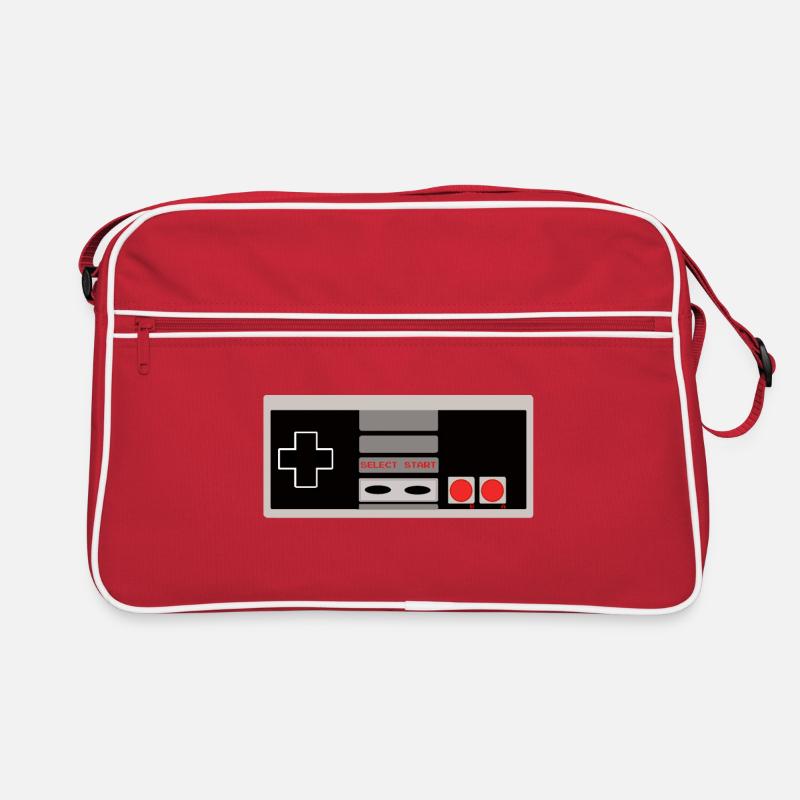 Nes Retro Controller - Retro Tasche - Rot/Weiß