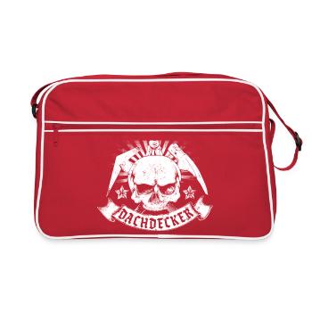 Roofers guild sign - Retro Bag - red/white - Front