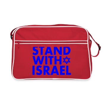 Israel - Retro Tasche - Rot/Weiß - Vorne