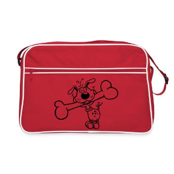 Havel The Dog - Retro Bag - red/white - Front