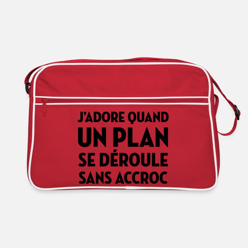 Se Déroule Sans Accroc / Agence Tous Risques - Sac Retro - rouge/blanc