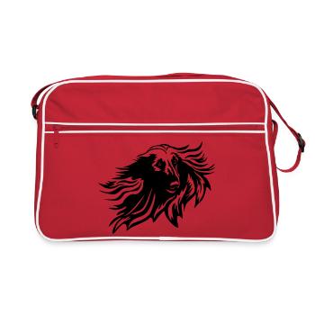 Tête d'Afghans - Sac Retro - rouge/blanc - Devant
