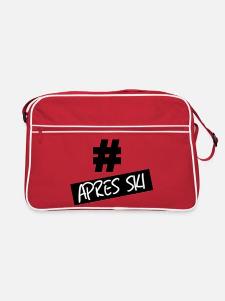 hastag apres ski - Sac Retro - rouge/blanc - Devant
