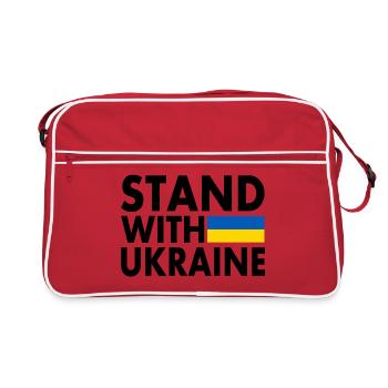 stand with ukraine - Retro Bag - red/white - Front