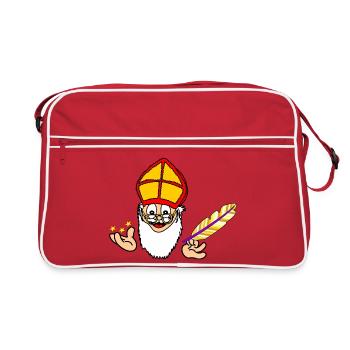 Père Noël - Sac Retro - rouge/blanc - Devant