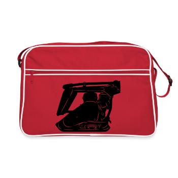 Machine vibrante Stratemaker ou plaque vibrante - Sac Retro - rouge/blanc - Devant