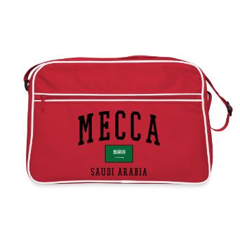 Mecca Saudi Arabia Flag Design - Retro Bag - red/white - Front