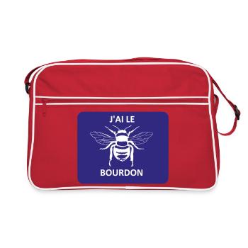J'ai le bourdon - Sac Retro - rouge/blanc - Devant