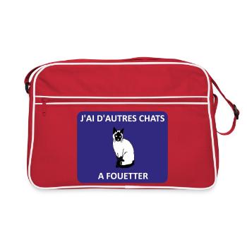 I have other fish to fry. - Retro Bag - red/white - Front