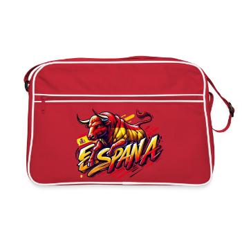 Espagne Bullen Design - Sac Retro - rouge/blanc - Devant