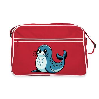 Phoque - Sac Retro - rouge/blanc - Devant