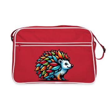Hedgehog - Retro Bag - red/white - Front