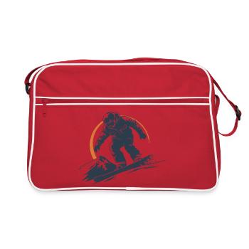 Snowboarder Graphic - Retro Bag - red/white - Front