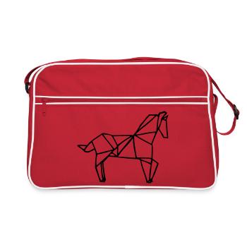 Motif de couleur abstrait pour les vêtements créatifs - Sac Retro - rouge/blanc - Devant