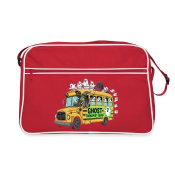 Ghost Transport Squad Van Design - Retro Bag - red/white - Front