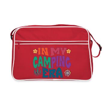 À l’époque du camping - Sac Retro - rouge/blanc - Devant