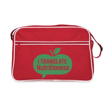 Registered Dietitian Nutrition Communication - Retro Bag - red/white - Front