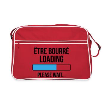 être bourré loading... please wait - Sac Retro - rouge/blanc - Devant