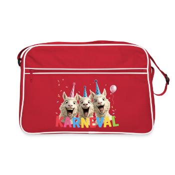 Trio de moutons du carnaval - Sac Retro - rouge/blanc - Devant