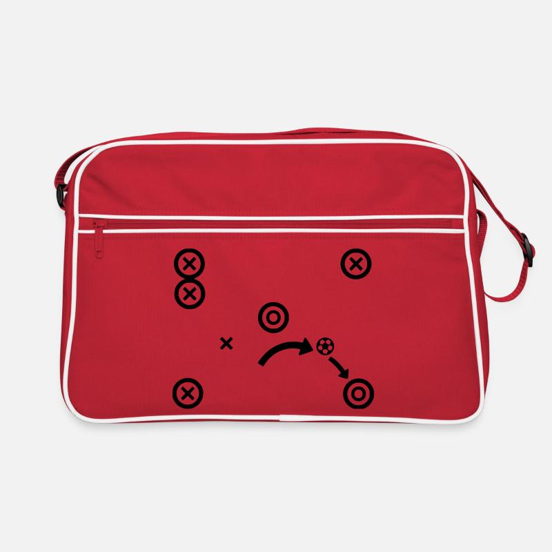Soccer Tactics Coach Strategy Vector Retro Bag