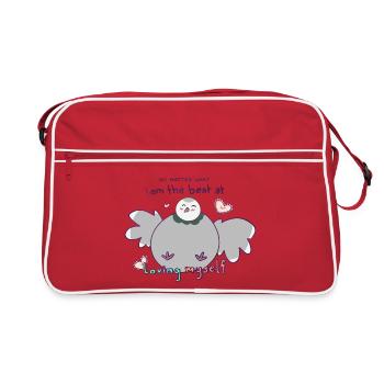 Quoi qu’il arrive, je suis le meilleur pour m’aimer moi-même - Sac Retro - rouge/blanc - Devant