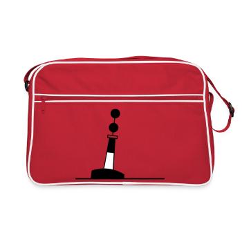 Buoy North Sea Sailing Baltic Sea Maritime - Retro Bag - red/white - Front