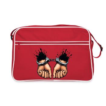 Bound Hands Rebellion Design - Retro Bag - red/white - Front