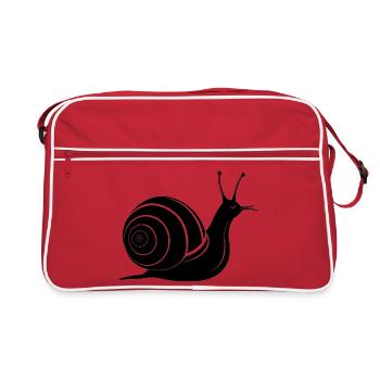 Escargot - Sac Retro - rouge/blanc - Devant