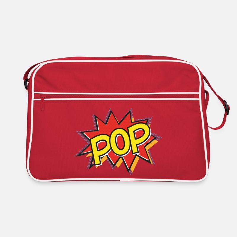 POP - Comic Strip Action Bubble - Pop Art - Yellow Retro Bag