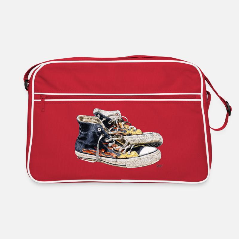 Bronko55 No.47 – Sneakers - Retro Bag - red/white