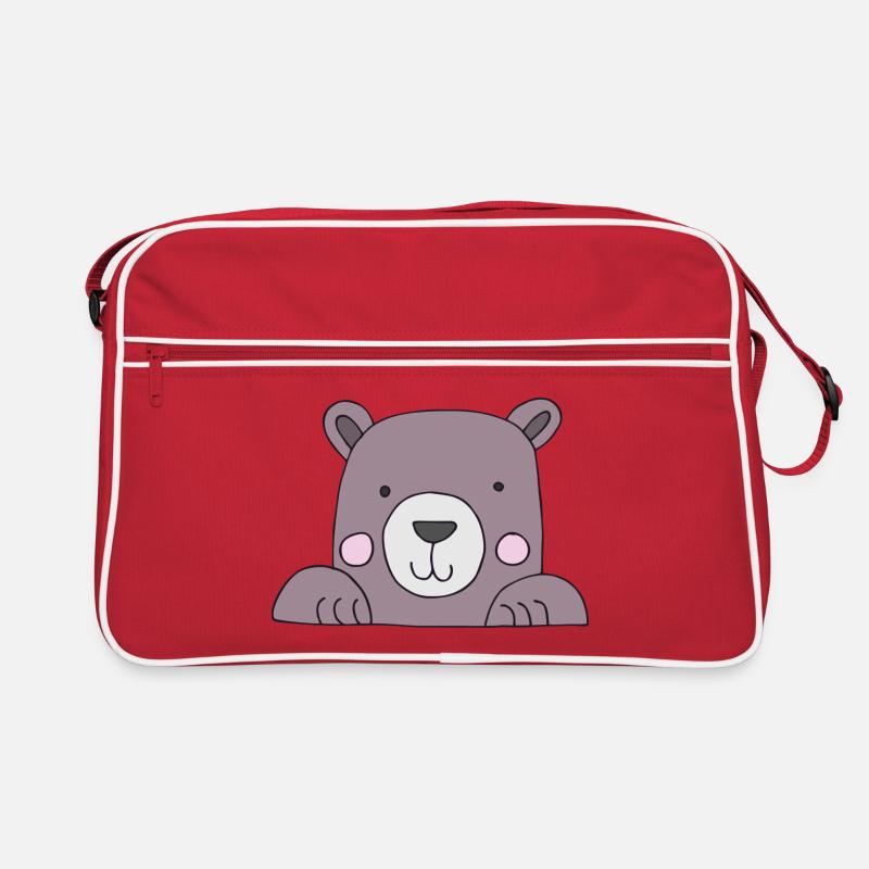 Tête d’ours mignonne Sac Retro
