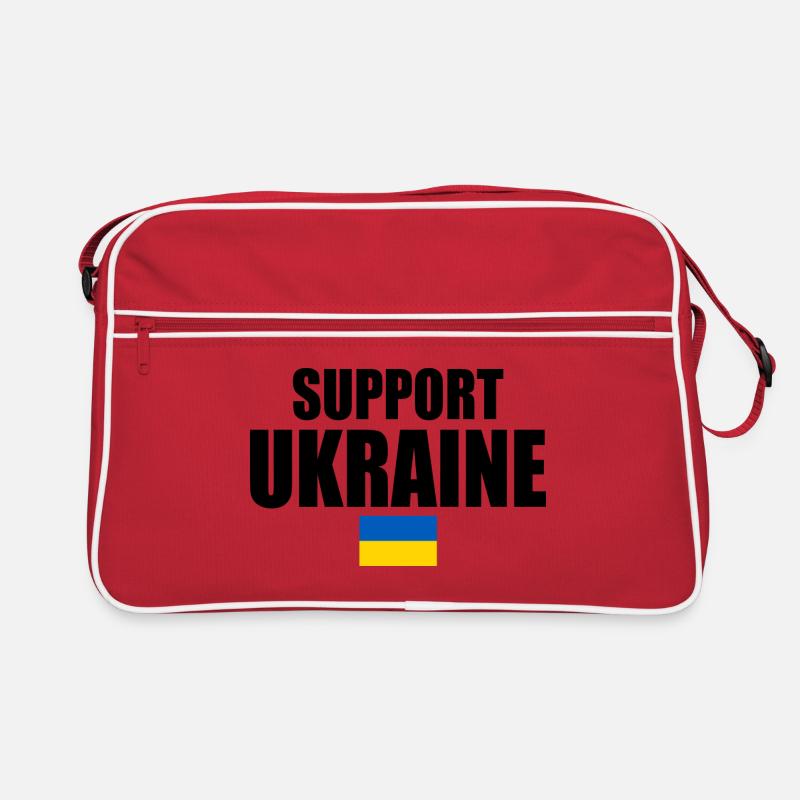 Support ukraine - Retro Tasche - Rot/Weiß