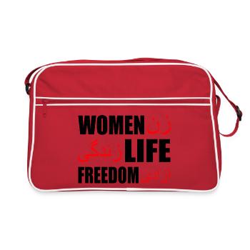 Women life freedom - Sac Retro - rouge/blanc - Devant