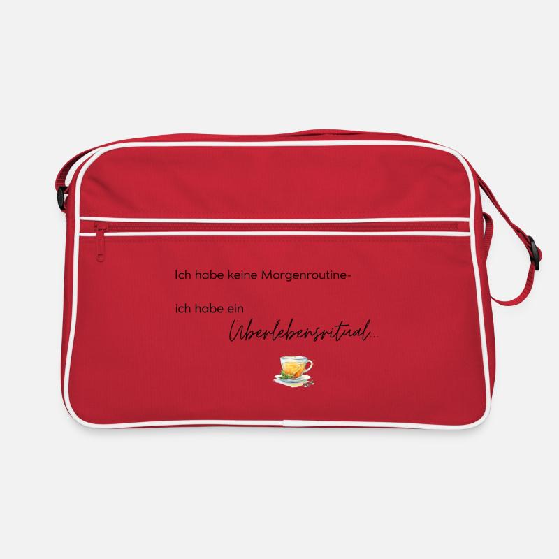 LIEBEVOLL Morgenroutine Tee Retro Tasche