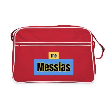 The Messiah Typography Blue - Retro Bag - red/white - Front
