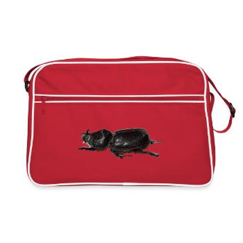 Scarabée rhinocéros - Sac Retro - rouge/blanc - Devant