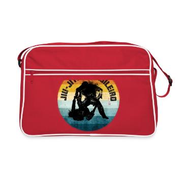 BJJ Jiu Jitsu brésilien - Sac Retro - rouge/blanc - Devant
