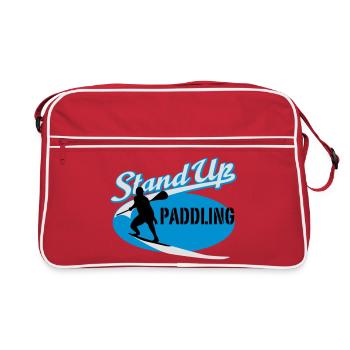 Stand Up Paddling - Retro Tasche - Rot/Weiß - Vorne