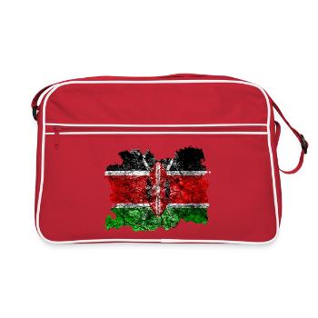 Kenya Drapeau Vintage - Sac Retro - rouge/blanc - Devant