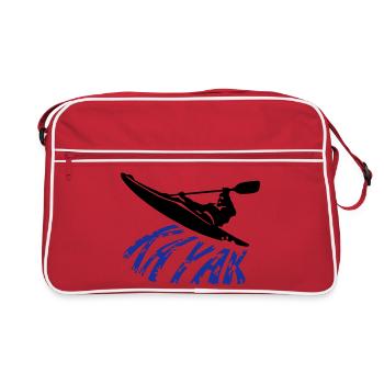 kayak - Sac Retro - rouge/blanc - Devant