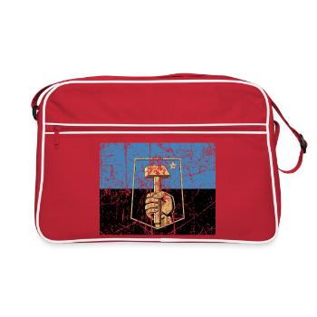 drapeau Donetsk Ukraine Ukraine Fahne Flagge drapeau - Sac Retro - rouge/blanc - Devant