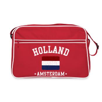 Holland Amsterdam Emblem - Retro Bag - red/white - Front