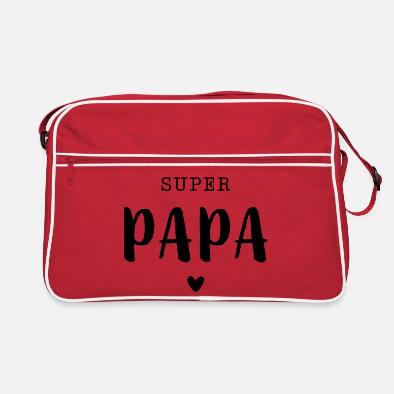 Super Dad with Heart Retro Bag