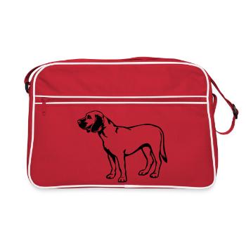 Hanoverian Sweat Dog - Retro Bag - red/white - Front