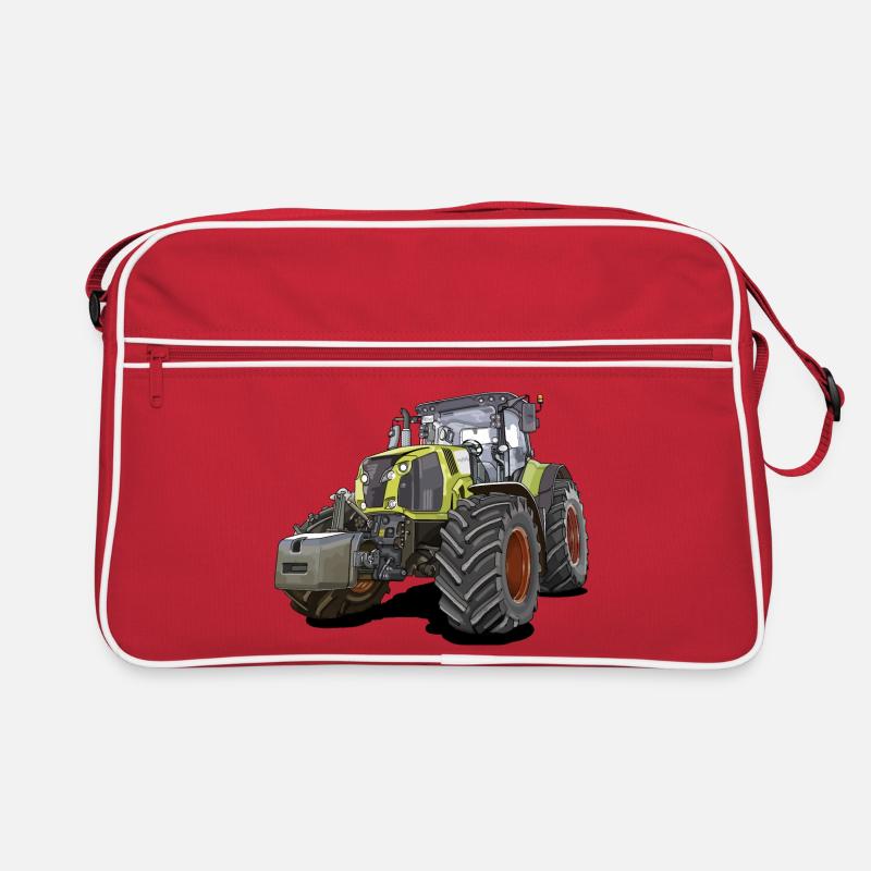 Traktor Gigant - Retro Tasche - Rot/Weiß
