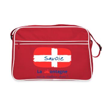 Savoie Montagne Fierté Alpestre - Sac Retro - rouge/blanc - Devant