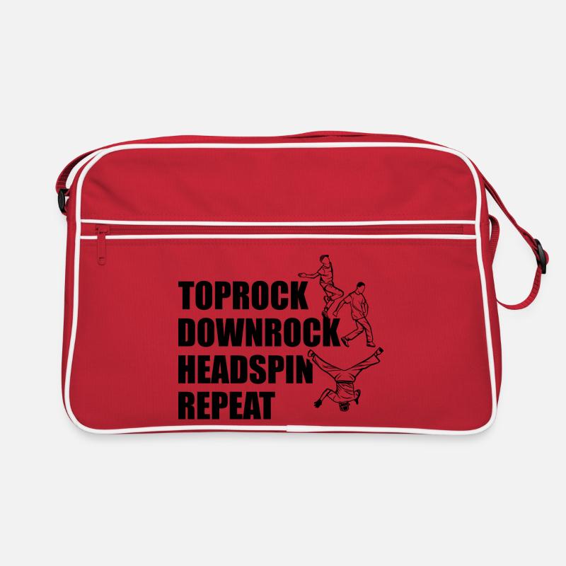 Toprock Downrock Headspin Repeat Retro Tasche