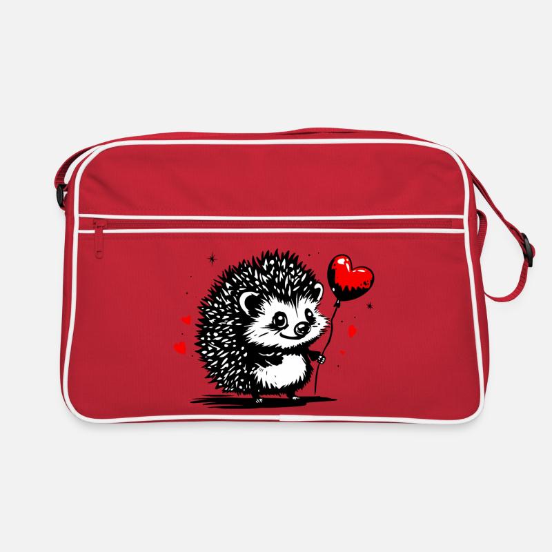Hérisson avec ballon coeur - Heartful Creatures Sac Retro