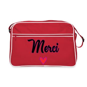 MASTER. MASTER. THANK YOU. THANK YOU, MASTER. MASTER - Retro Bag - red/white - Front