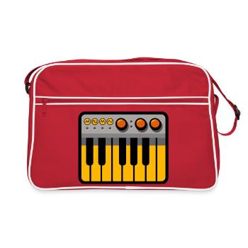 mono synth - Retro Bag - red/white - Front